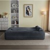 KWPZQEB 2-in-1 Folding Sofa Bed with 2 Pillows, Loveseat Sofa, Boneless Convertible Sleeper Sofa Bed Full Size, Floor Couch & Sleeping Mattress - 4 of 4