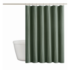 Cannon Heritage Cotton Waffle Shower Curtain - 1 of 4