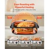 VEVOR Roaster Oven, 14QT Fast-Cooking Turkey Roaster, 150-450℉ Adjustable Temperature Electric Roasting Pan with Self-Basting Lid, Silver - 4 of 4