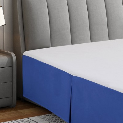 Swift Home | Basics Pleated Microfiber Bed Skirt 14-inch Drop