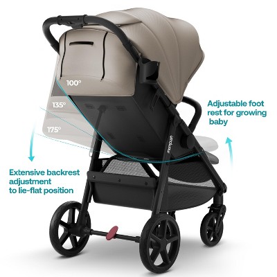 Mompush Nova Baby Stroller for Newborn and Toddler - Black