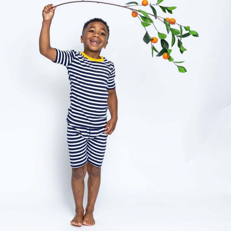 Mightly Kids' Fair Trade 100% Organic Cotton Tight Fit Shorite Pajamas Set, 3 of 5