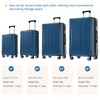 Lyngins Hardshell 16/20/24/28 Inch 6PCs Luggage Sets with TSA Lock,Spinner Wheels,Telescopic Handle,Expandable Suitcases Sets for Family Trips - 3 of 4