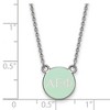 Black Bow Jewelry Sterling Silver Alpha Epsilon Phi Greek Life Necklace 18 Inch - 2 of 4