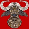 Men's Design By Humans African Buffalo By myartlovepassion Tank Top - 2 of 3