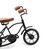 TopComfy Decorative Object Metal Bicycle Pedestal for Industrial Home Office Decor, Black, 10.5"*4.5"*7" - 3 of 4