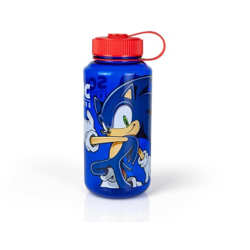 Official Sonic The Hedgehog Ice Cream Logo Bowling Pin Style Water Bottle