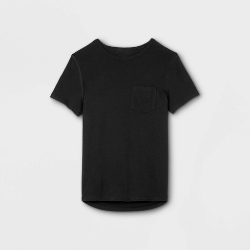 Men's Pique Curved Hem Tee, Men's Clearance