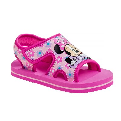 Disney Minnie Mouse Toddler Girls Hook And Loop Sandals : Target