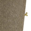 Good Ideas Impressions 90-Gallon Rain Saver Barrel Faux Bark Trunk Surface, Dual Spigot Locations with 2 Brass Spigots and Screen, Sandstone - 4 of 4