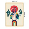 Kate & Laurel All Things Decor 18"x24" Sylvie Modern Vibrant Rainbow Geese Framed Canvas by Rachel Lee Bright Gold - 2 of 4