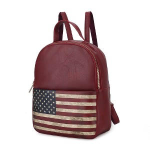 MKF Collection Briella Vegan Leather Women’s FLAG Backpack by Mia K - 1 of 4