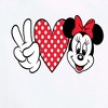 Women's - Disney - Peace Love Minnie Short Sleeve Graphic T-Shirt - 2 of 4