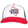 Adult Lone Star Beer Texas State Logo Snapback Flat Bill Hat - 2 of 3