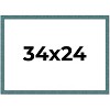 PosterPalooza | Simple Blue Picture Frame - UV Acrylic, Backing Board, Hanging Hardware Included - 2 of 4