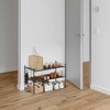 NEX 2 Tier Shoe Rack with Freestanding Shelf Bronze - image 4 of 4
