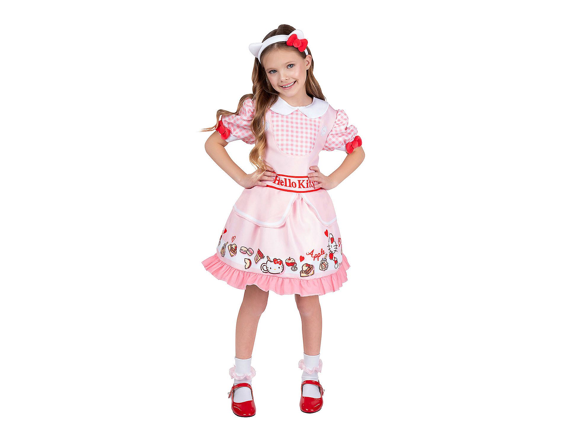 Hello Kitty Girl's Hello Kitty Classic Dress Halloween Classic Costume Dress