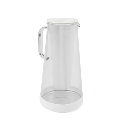 LifeStraw Home 7-Cup White Glass Water Filter Pitcher