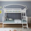 Costway Twin over Full Bunk Bed Rubber Wood Convertible with Ladder Guardrail - 4 of 4