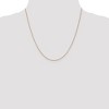 Black Bow Jewelry 0.7mm 14k Rose Gold Solid Box Chain Lobster Claw Clasp Necklace - 2 of 4