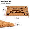 BirdRock Home Bunch of Dogs Coir Front Door & Entry Doormat - 18" x 30" - 3 of 4