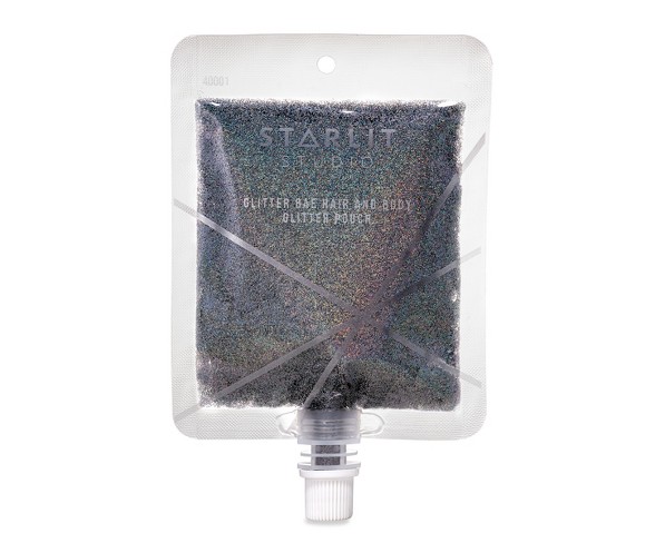 Starlit Studio Glitter Bae Hair and Body Glitter Pouch Silver - 2.60oz