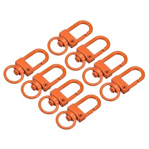 Unique Bargains DIY Craft Key Organization Lobster Claw Lanyard Swivel Clasps 1.3" x 0.51" 8 Pcs - 1 of 4