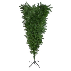 Northlight 5.5' x 36" Green Upside Down Spruce Medium Artificial Christmas Tree - Unlit - 1 of 2