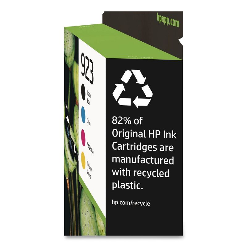 HP 923 CMYK Original Ink Cartridge 4-Pack, 3 of 8