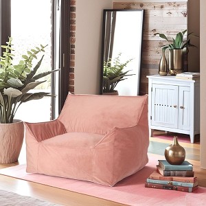 Christopher Knight Home Geoffrey Modern 43" Velvet Bean Bag Chair with Armrest - 1 of 4
