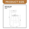 Wooden Bar Chairs Set of 2, Modern Soft Upholstered Kitchen Island Chairs, Counter Height Stool with Backrest - Leovsnove - 4 of 4