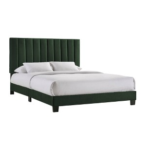 Queen Colbie Upholstered Platform Bed with Nightstands Emerald - Picket House Furnishings - 1 of 4