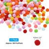 Unique Bargains Creative DIY Craft Decorations Home Art Supplies Pom Poms 0.4" - 2 of 4