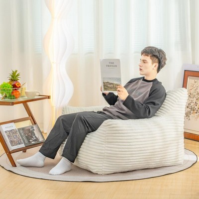 Vynxaria Bean Bag Chair for Adults with Armrests