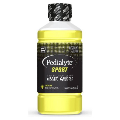 Pedialyte Sport Electrolyte Solution - Lemon Lime - 33.8 fl oz
