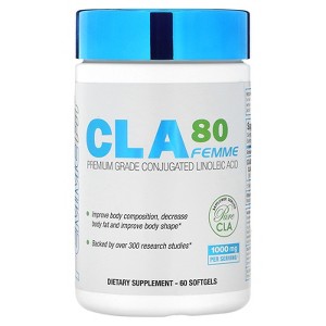 ALLMAX Nutrition Femme CLA80 Femme Premium Grade CLA 1,000 mg 60 Softgels - 1 of 2