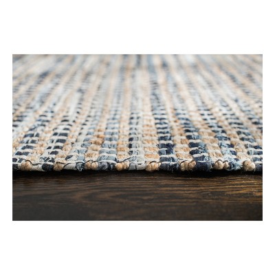 Heirloom Denim and Jute 5' x 8' Handwoven Blue Rug