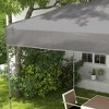 Gulches 10' x 20' Pop Up Canopy Tent, Instant Sun Shelter with Adjustable Height, Outdoor Tent for Parties with Carry Bag for Garden, Patio, Gray - 3 of 4