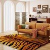LOVEVOOK 5x7 Feet Tiger Stripe Area Rugs for Living Room, Machine Washable Animal Leopard Print Rug for Bedroom, Non-Slip Carpet for Home Decor - 4 of 4