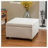 Cortez Fabric Storage Ottoman: Christopher Knight Home Bench & Footstool with Interior Space - 3 of 4