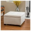 Cortez Fabric Storage Ottoman Beige - Christopher Knight Home - image 3 of 4
