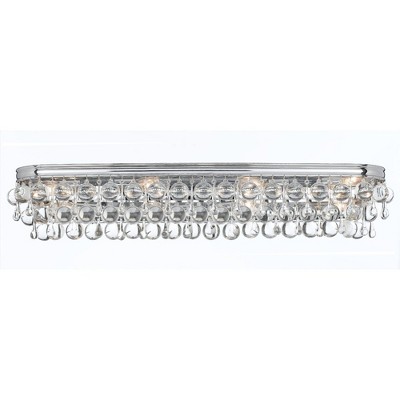 Crystorama Lighting Calypso 8 - Light Vanity in  Polished Chrome