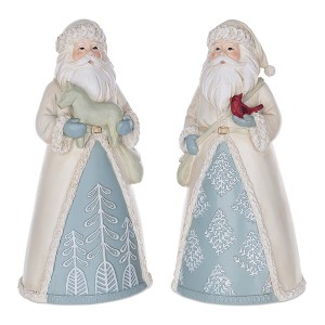Melrose Winter Santa Figurine (Set of 2) - 1 of 2