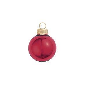 Northlight 4ct Burgundy Shiny Finish Glass Christmas Ball Ornaments 4.75" (120mm) - 1 of 4