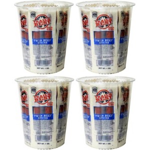 Trail's Best 1oz Twin Beef Sticks 15-ct Tubs - 4 Tubs - 1 of 4