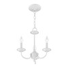 Livex Lighting Home Basics 3 - Light Chandelier in  White - 3 of 4