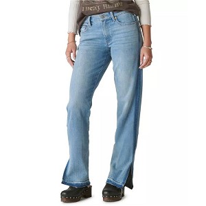 Lucky Brand Womens Solid Straight Leg Jeans - 1 of 2