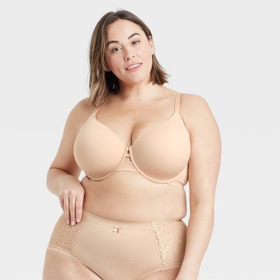 Women's Back Smoothing Bra - Auden™ Beige 46ddd : Target