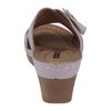 GC Shoes Selly Cross-Strap Flower Comfort Slide Wedge Sandals - 3 of 4