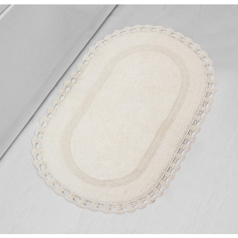  Home Weavers Hampton Crochet Reversible Bathmat 100